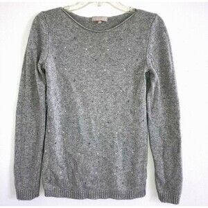 BENEDETTA B. S Made in Italy Gray Knit Merino Wool Cashmere Blend top Sweater Sm